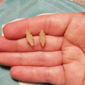 Kendra Scott White Drusy Earrings